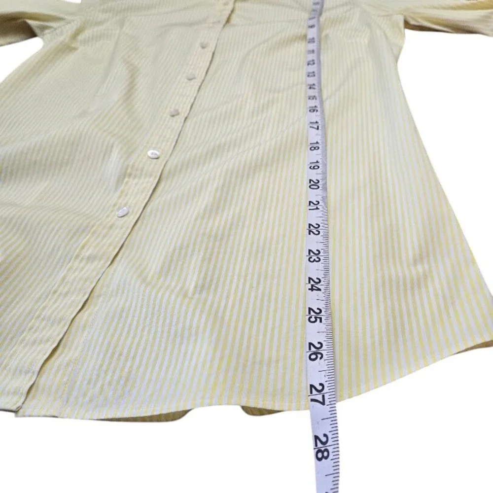J.‎ Crew Haberdashery Cotton Lycra Stretch Button Up Shirt Womens Sz TM